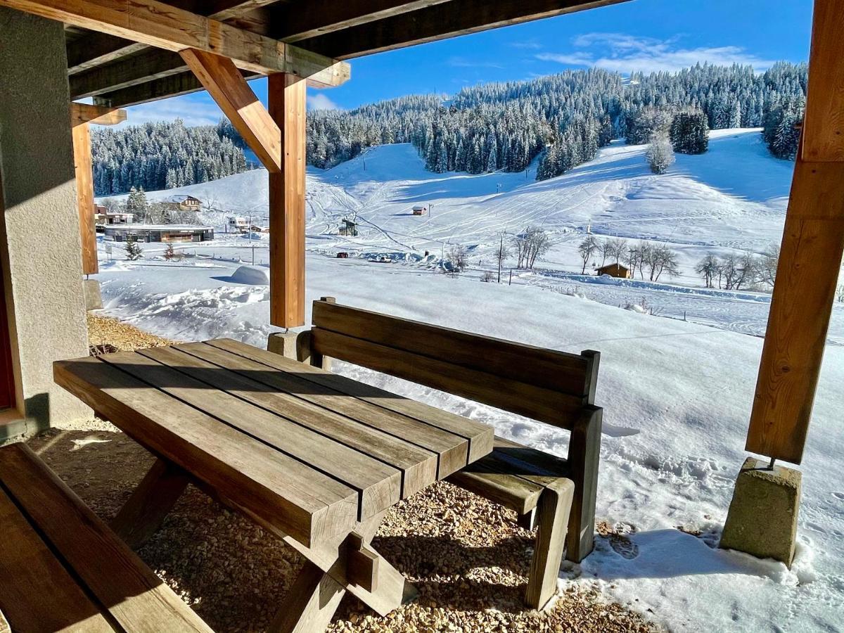 Gite Avec Terrasse Et Belle Vue - Chaletnelda Com Lamoura Exterior photo